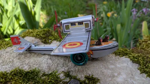 Avion hydravion en tôle lithographiée — Réédition Payá